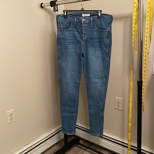 Madewell high rise skinny jeans size 32 tall